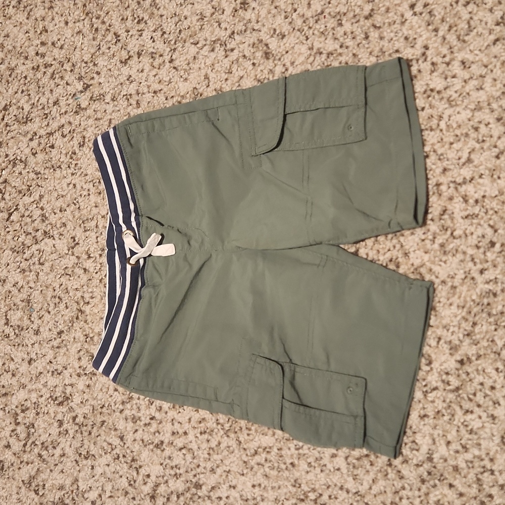 Land's End Hunter Green Cargo Shorts Boy's